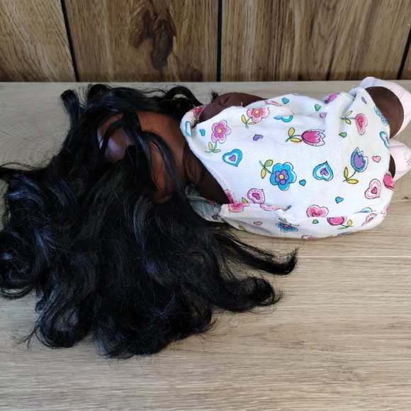 Simba Toys Baby Doll Soft Body AA Black Hair Sleepy Open Close Brown Eyes 11" - Picture 7 of 8